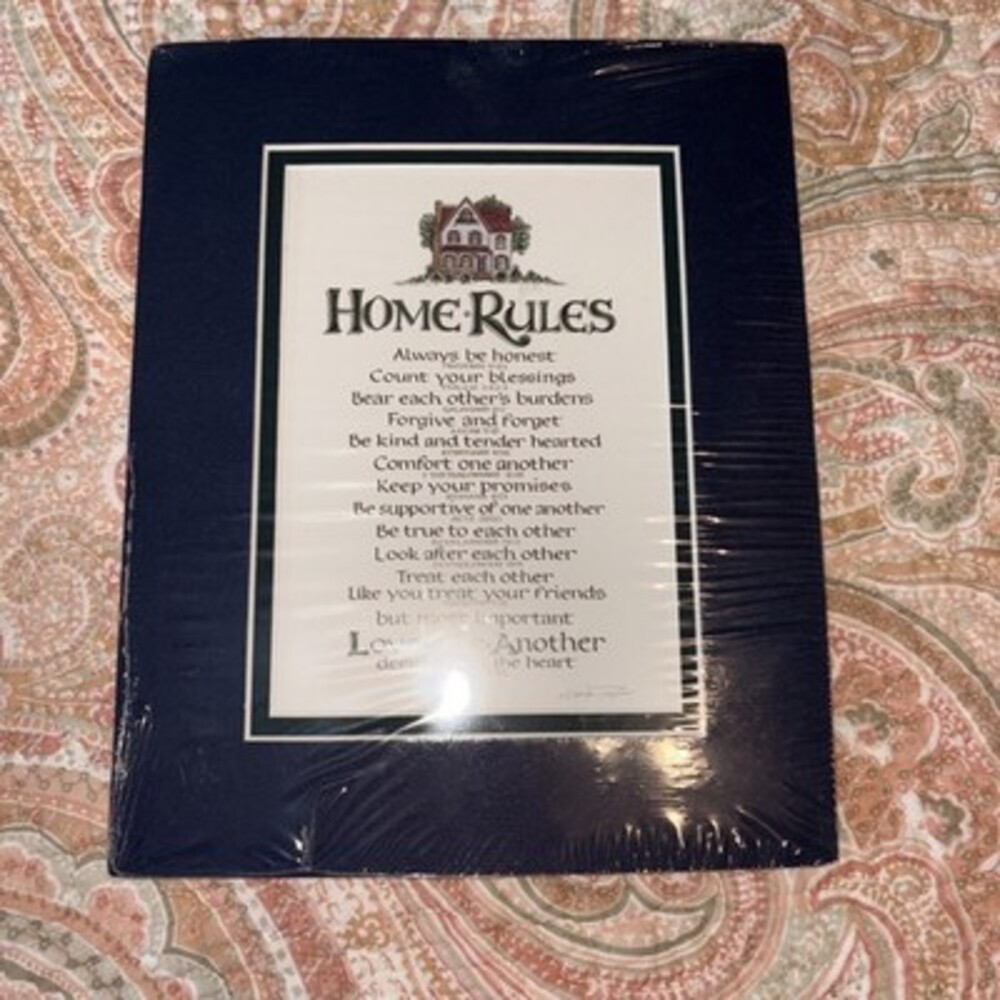 BUNDLE ONLY NWT Home Rules, Matted Proverb, 1 Peter 1:22, Love One Another, 8 X